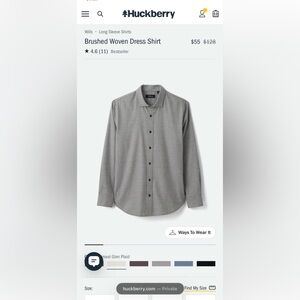 Wills Brushed Woven Dress Shirt